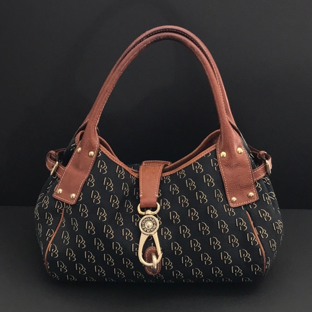 🍁 DOONEY & BOURKE RICH NAVY, CANVAS WITH TAN ACCENTS
